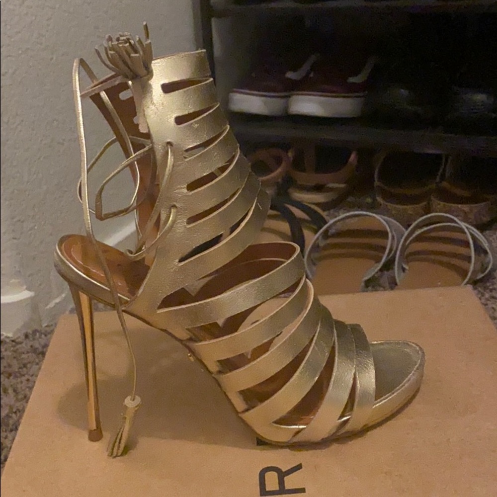 Gold heels